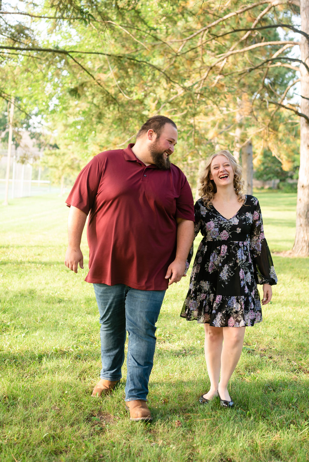 pine-trees-engagement-fort atkinson 2