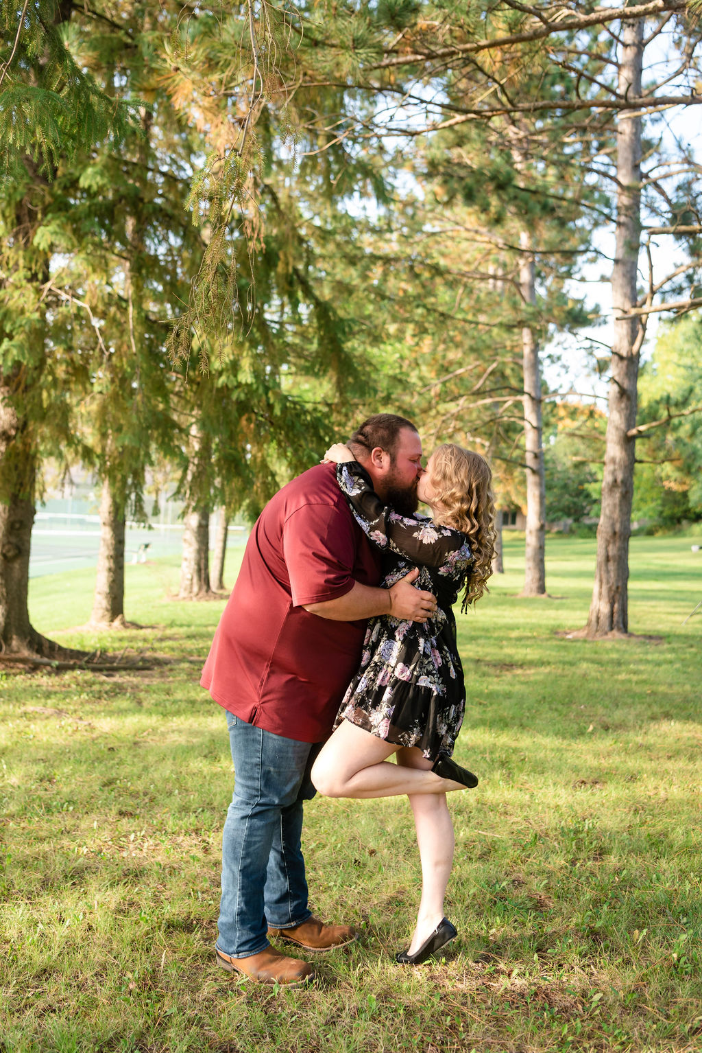 pine-trees-engagement-fort atkinson 5