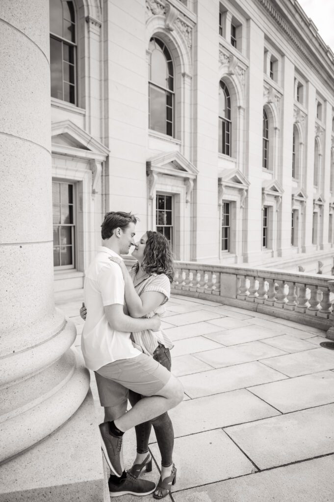 Downtown Madison Engagement Photos