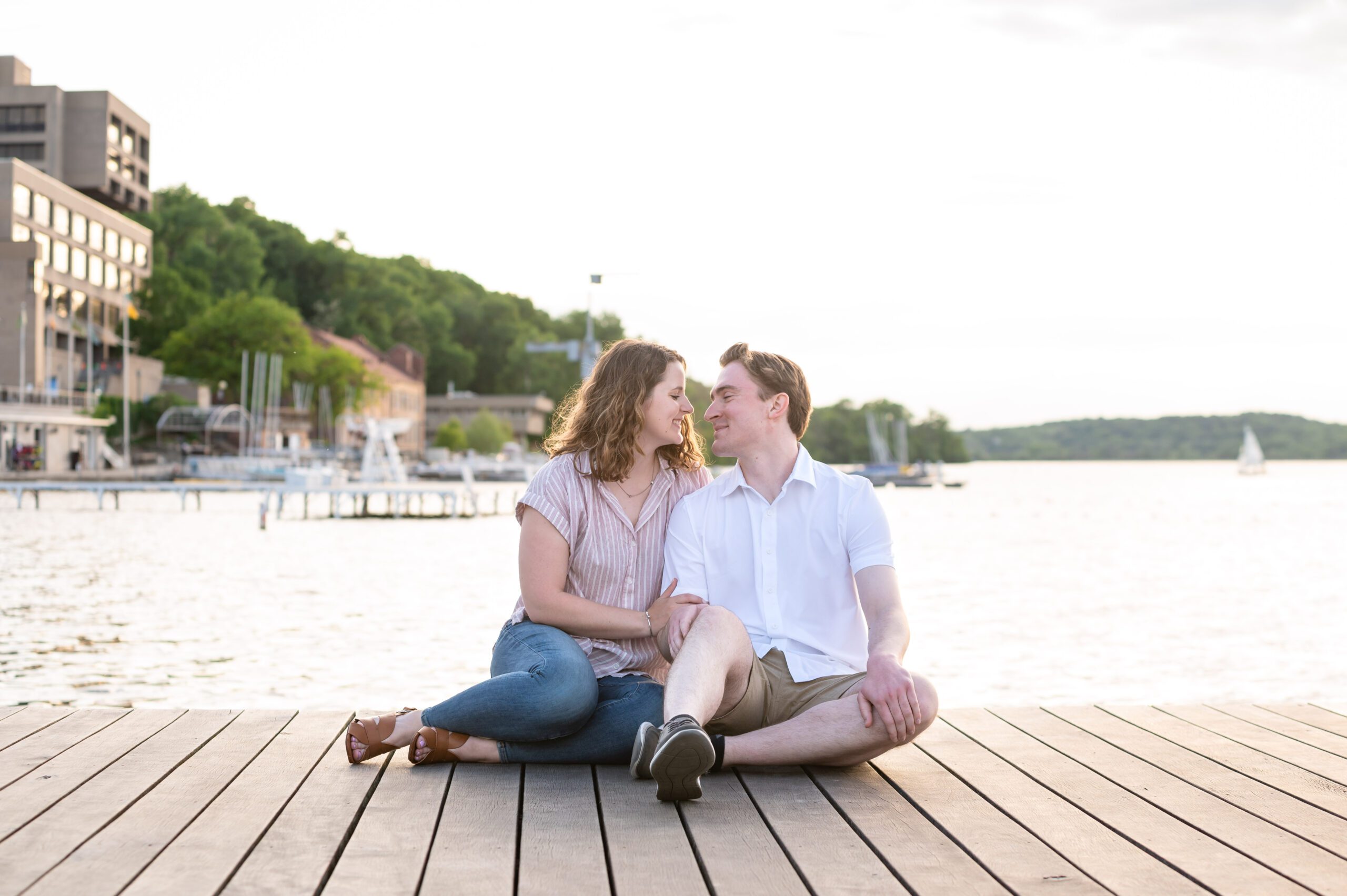 Downtown Madison Engagement Photos