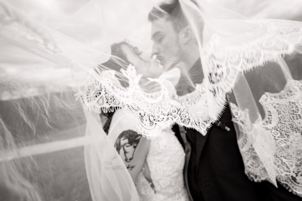 Rustic outdoor wedding ceremony at Deerfield Rod and Gun Club