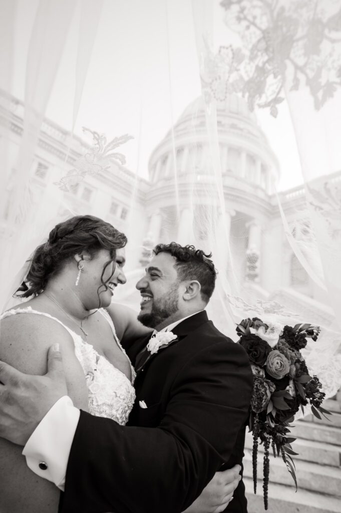 Jewish wedding ketubah signing at Majestic Theatre