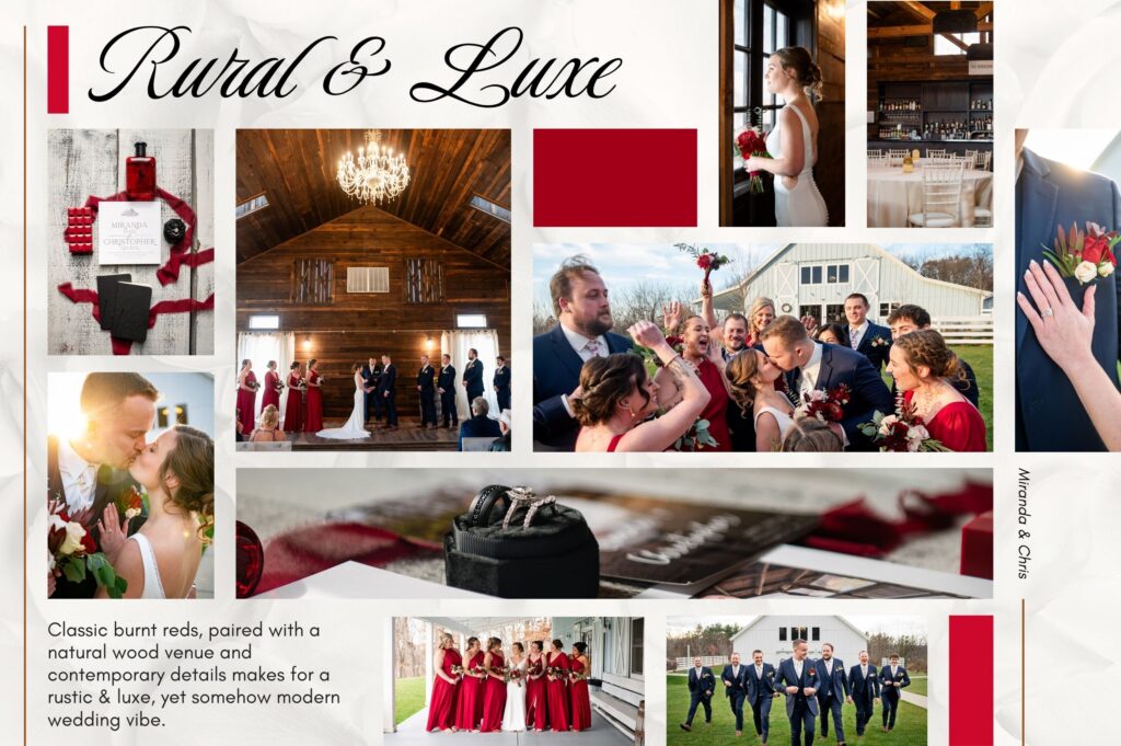 A rural wedding theme with a luxe wedding vibe.